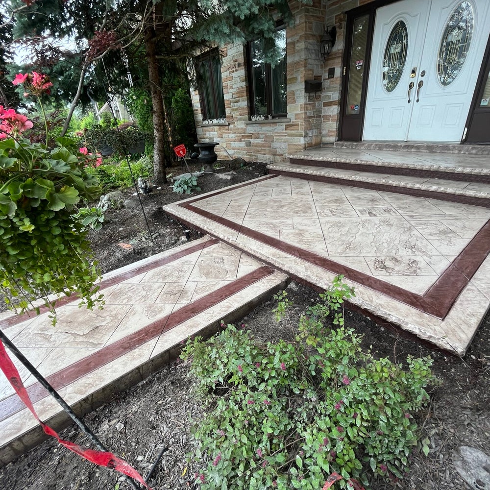 Concrete walkway
